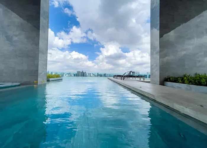 公寓 Near Bts L Sukhumvit L Pool And Sauna 曼谷